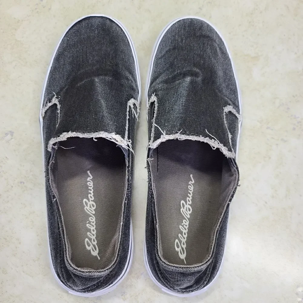 Eddie Bauer Slip On Denim Sneakers 11